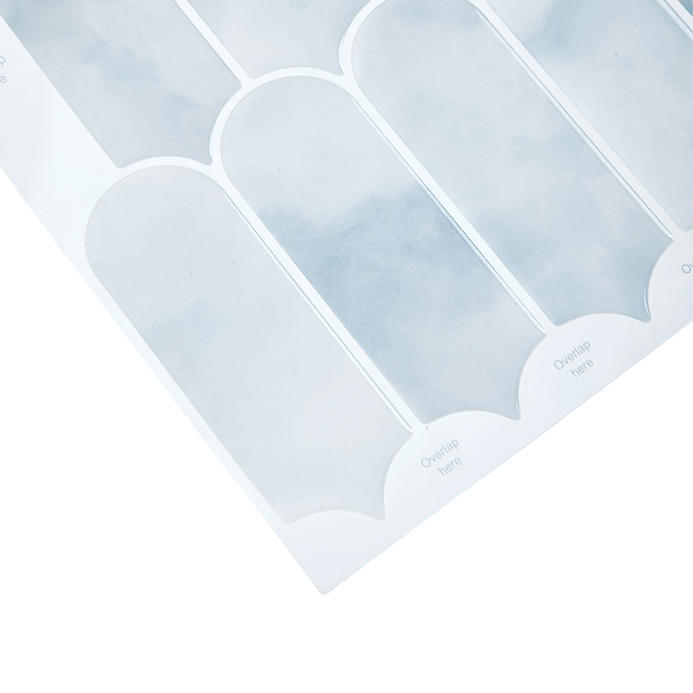 Living and Home Light Blue Arch Self Adhesive Wall Sticker 10 Pack Image 7