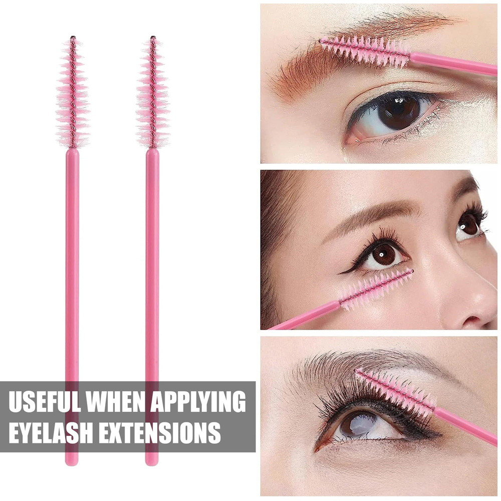 ATEK Hot Pink Disposable Mascara Wand 100 Pack Image 4