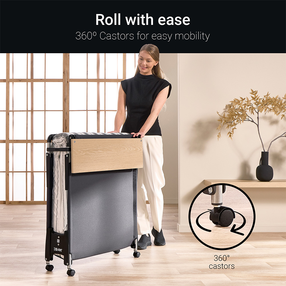 Jay-Be QE80 Single Quick Folding Bed with Comfort Mattress Image 6