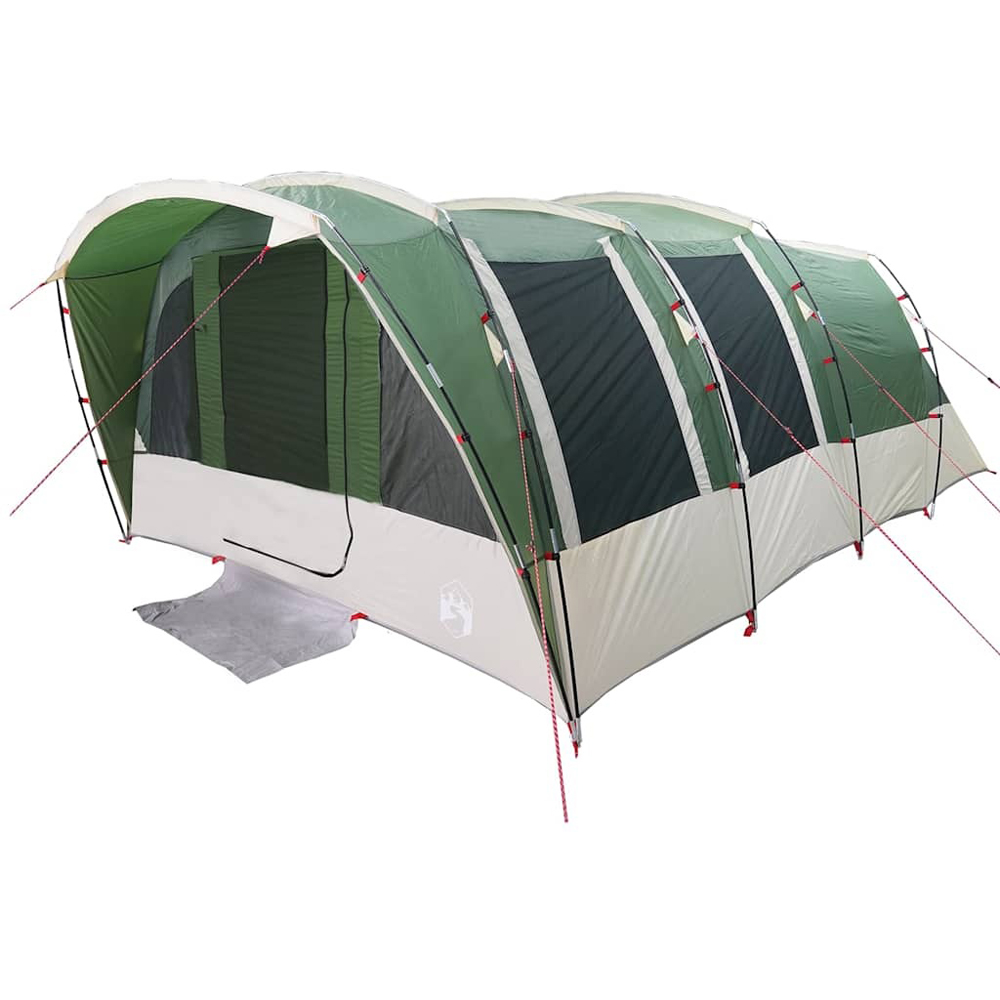 Walplus 8 Person Oxford Waterproof Tunnel Family Tent Green Image 3