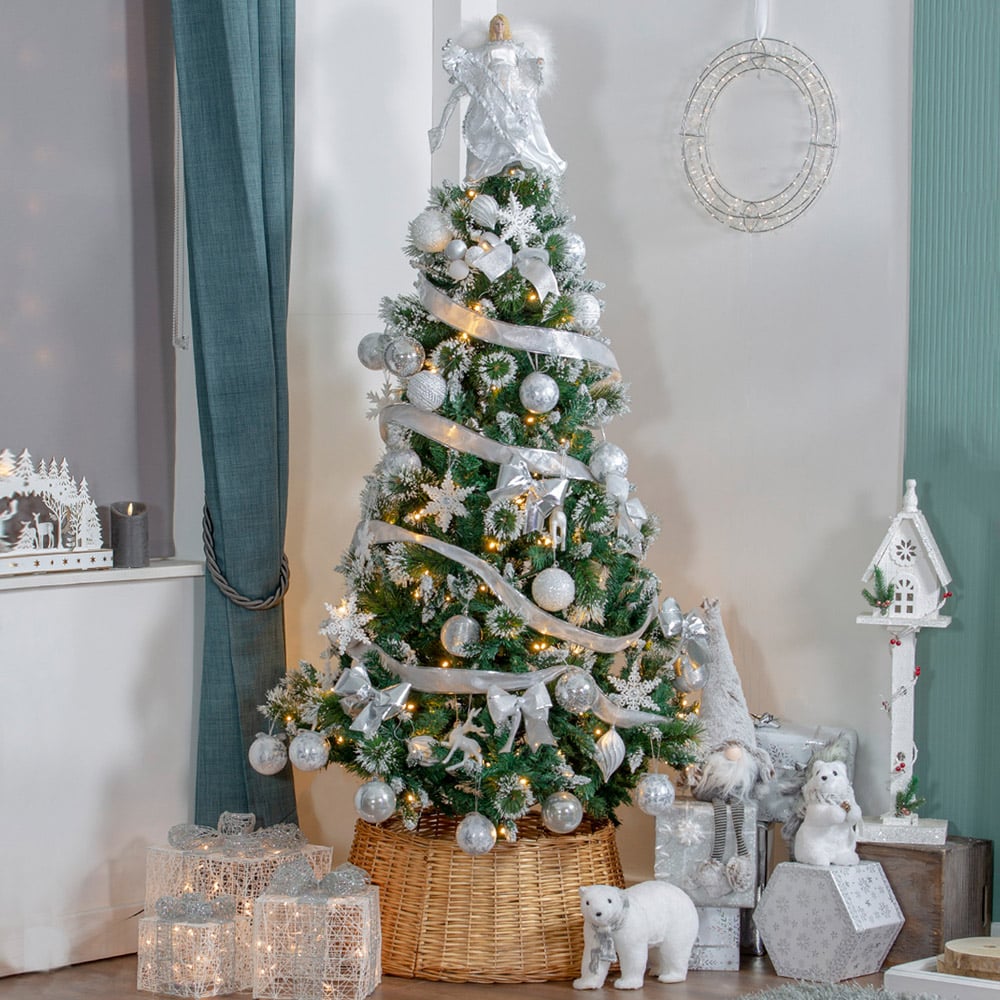 The Christmas Workshop Foldable Willow Christmas Tree Skirt Image 2