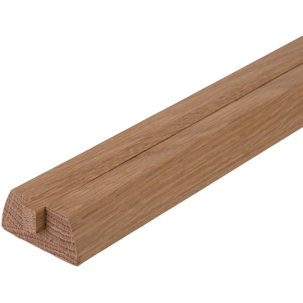 ​Blueprint Joinery Curved Oak Handrail and Base Rail Set for Glass Panel 3.6m Image 3