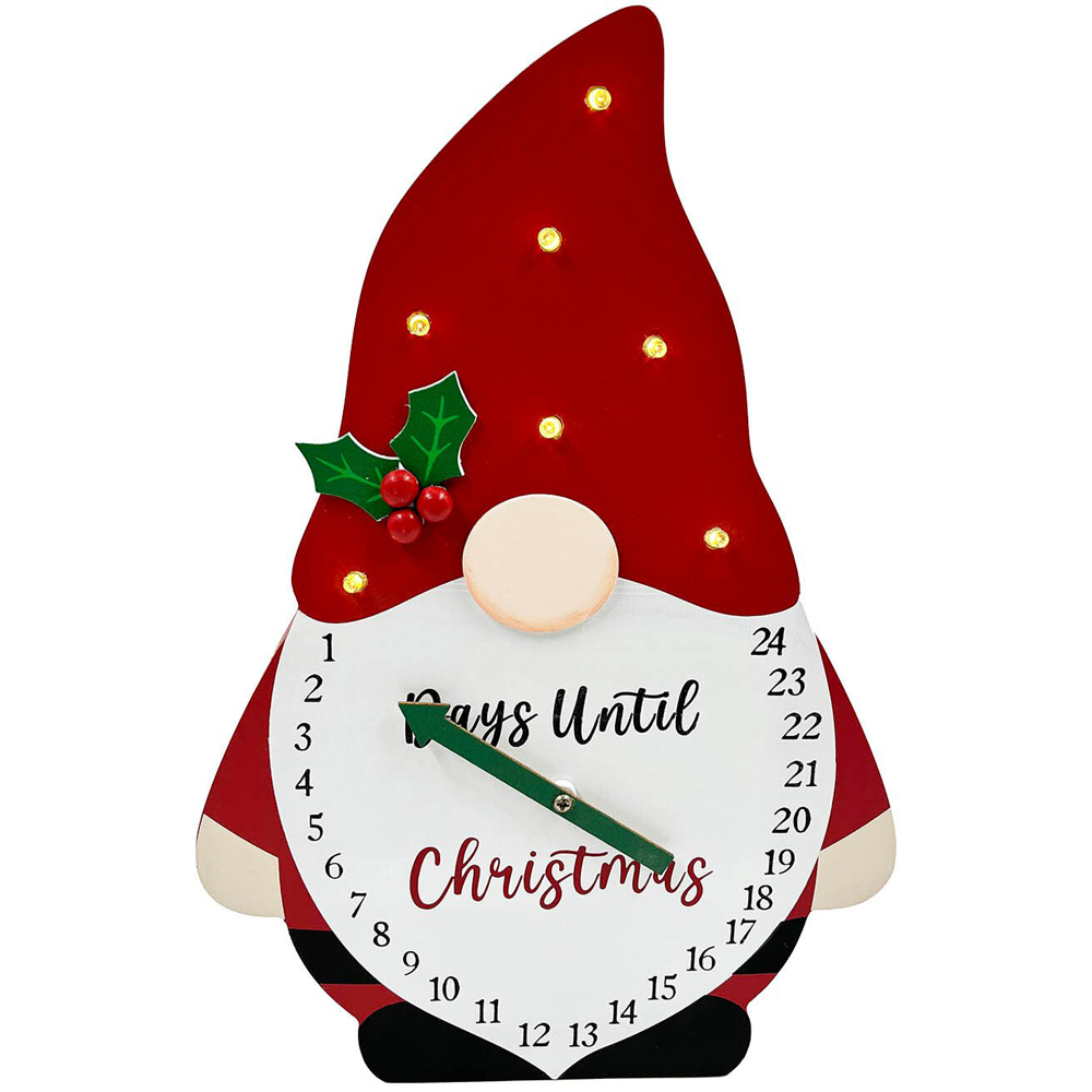 LED Gonk Countdown Advent Red and White Image 1