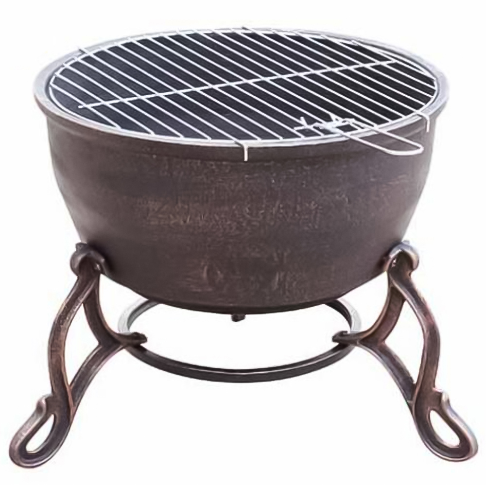 Gardeco Elidir Cast Iron Fire Bowl with Grill Image 1