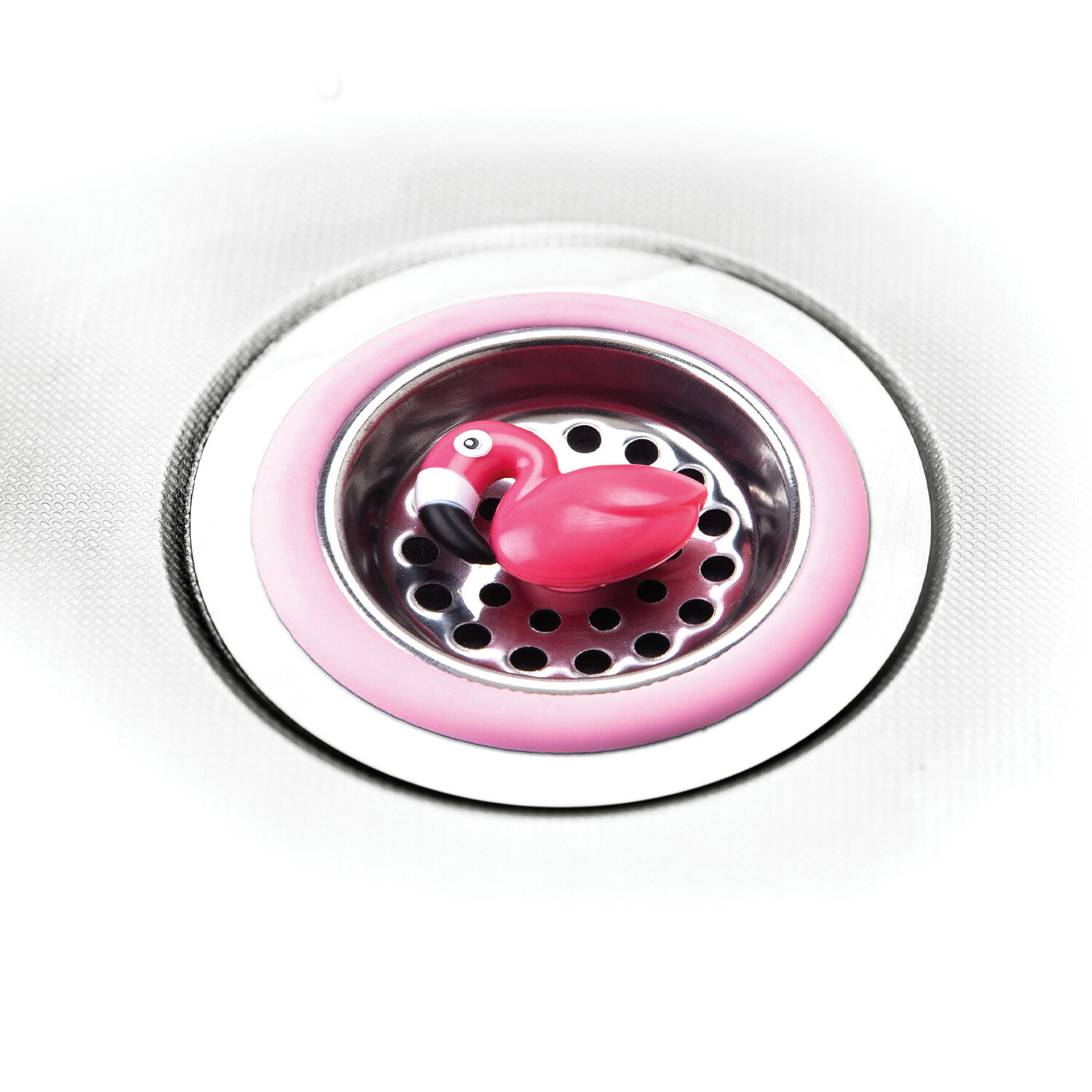 Joie Flamingo Pink Sink Strainer Image 2