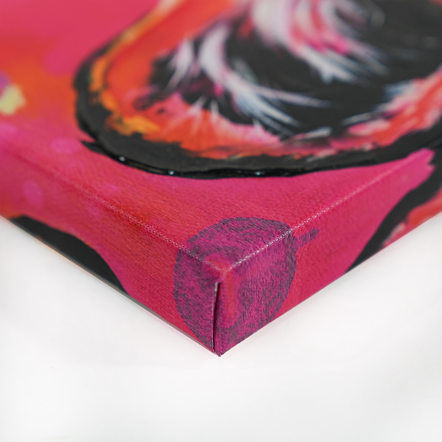 Heylie Morris Vivid Tiger Embellished Canvas Pink Image 3