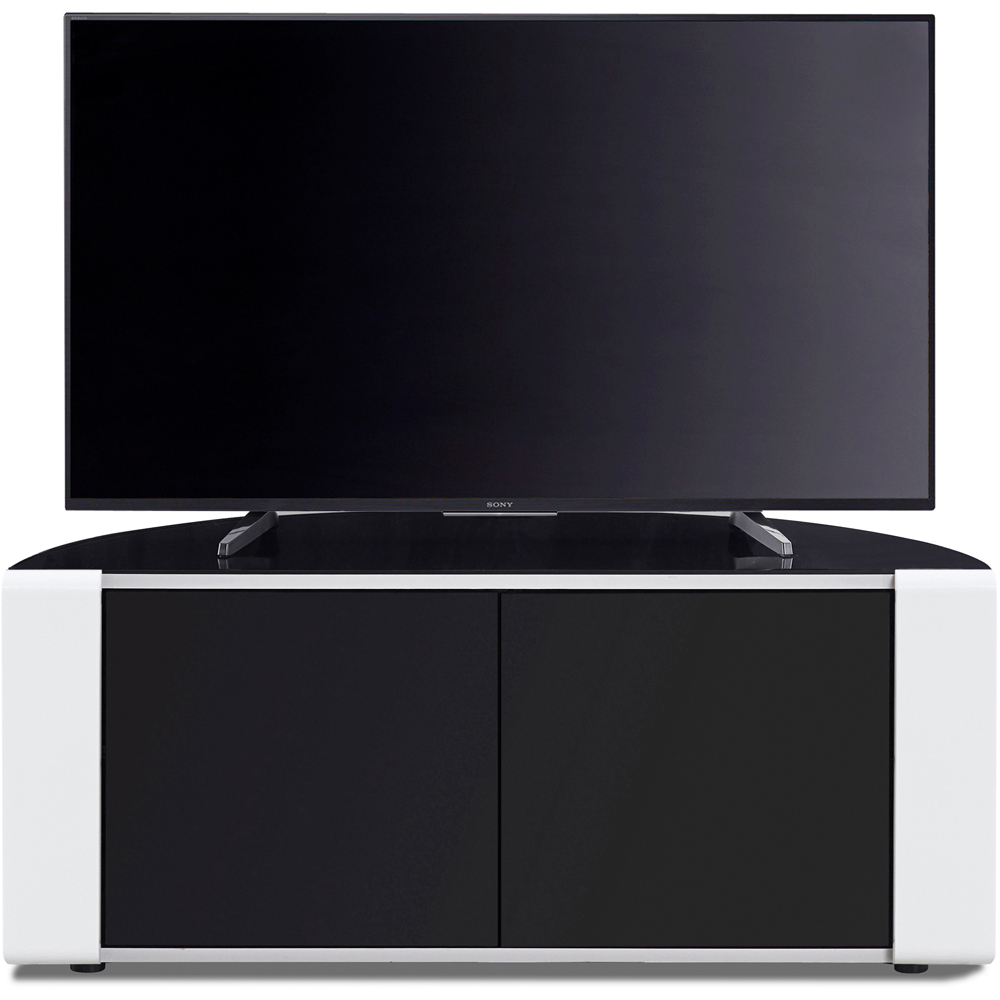 MDA Designs Sirius 850 2 Door Black and White TV Cabinet Image 6