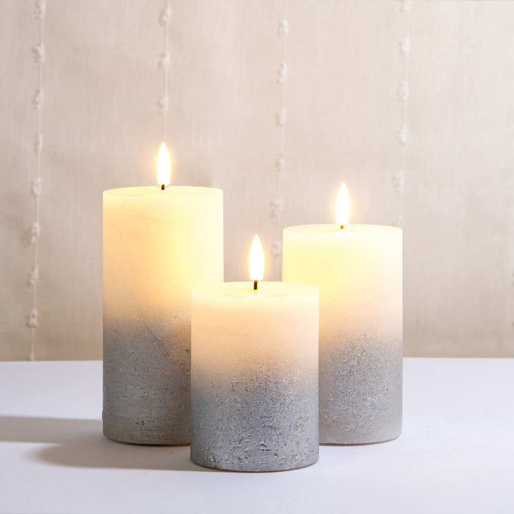 Ombre Finish LED Candle Set Image 3