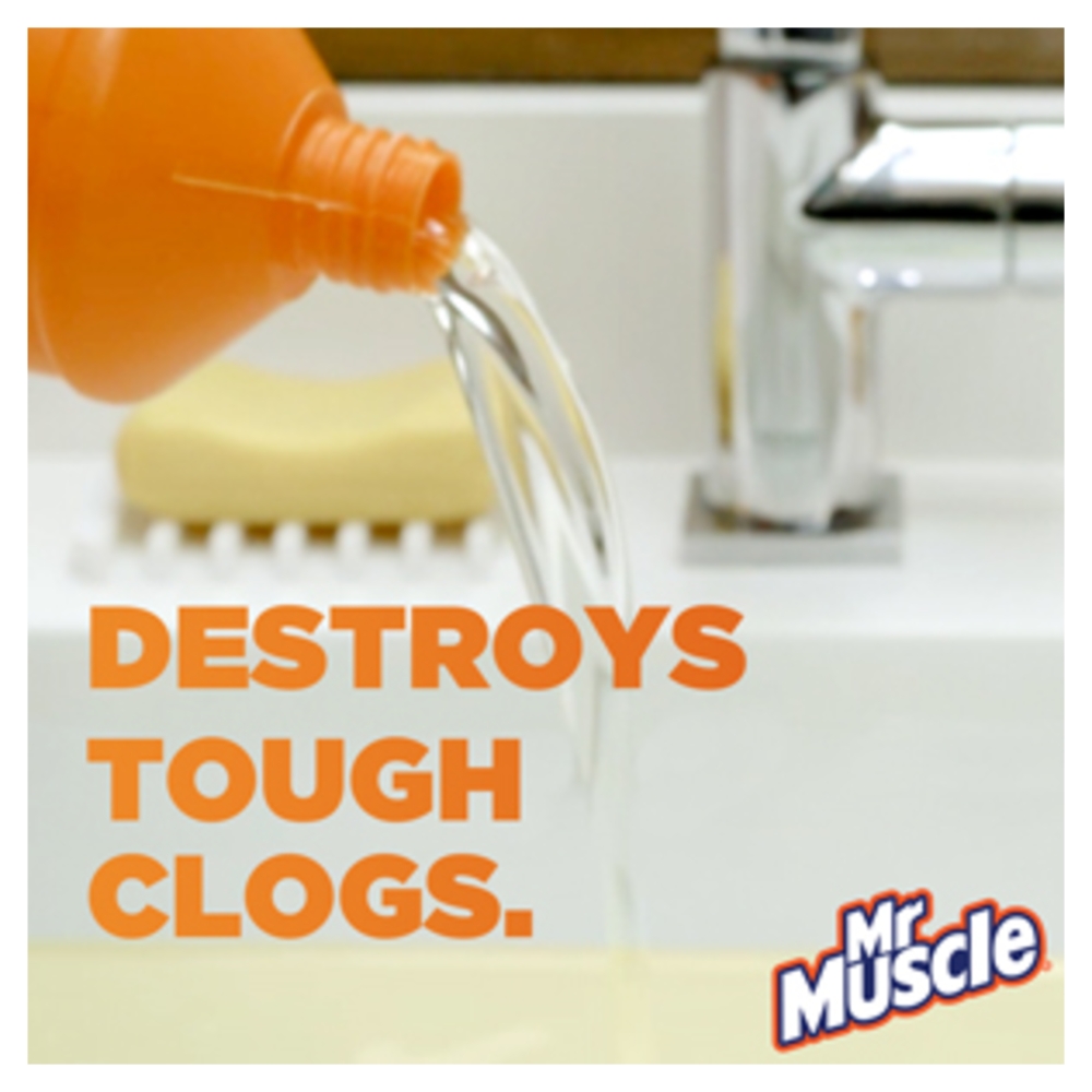 Mr Muscle 1L Sink and Plug Unblocker Image 4