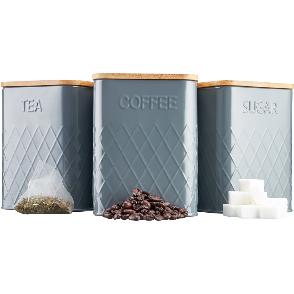Cooks Professional 3 Piece Grey Square Kitchen Storage Set Image 3
