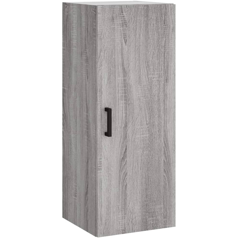 vidaXL Single Door 3 Drawer Grey Sonoma Highboard Image 7