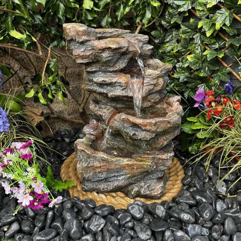 Tranquillity Dacite Mains Powered LED Water Feature Image 2