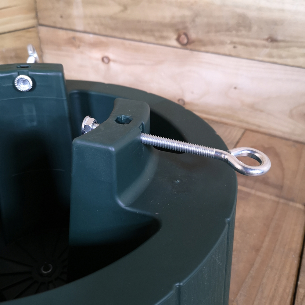 Samuel Alexander Dark Green Plastic Christmas Tree Stand with Water Tank 40cm Image 4