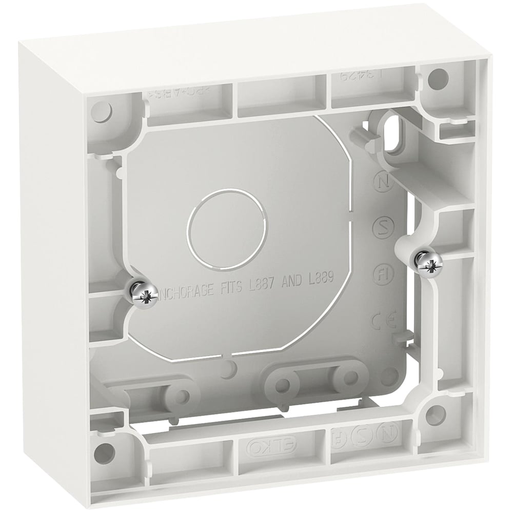 Veria Control T45 ELKO Plus 40mm Sharp Corners Wall Box Image