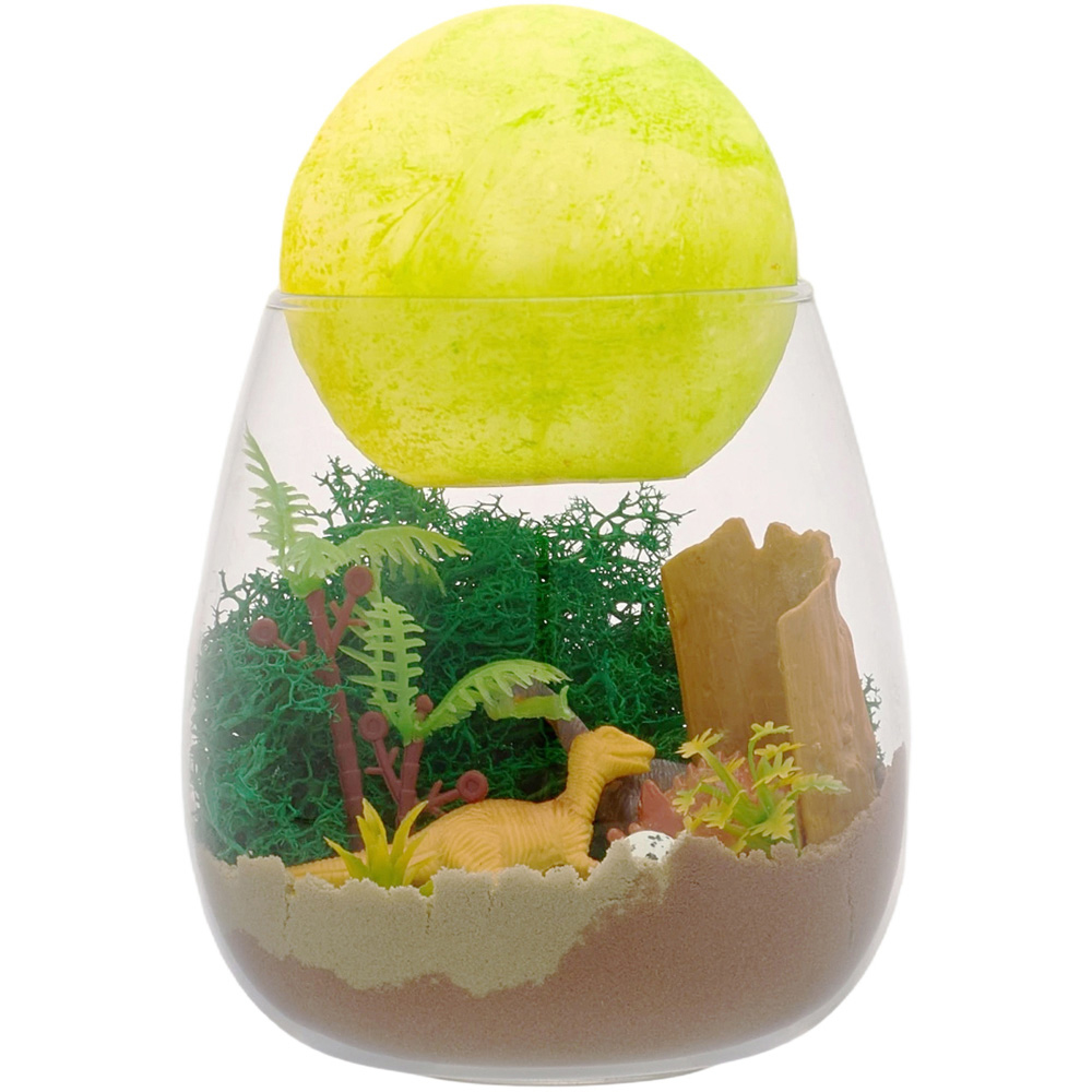 H&O Direct Kids DIY Dinosaur Moon LED Terrarium Kit with Remote Image 2