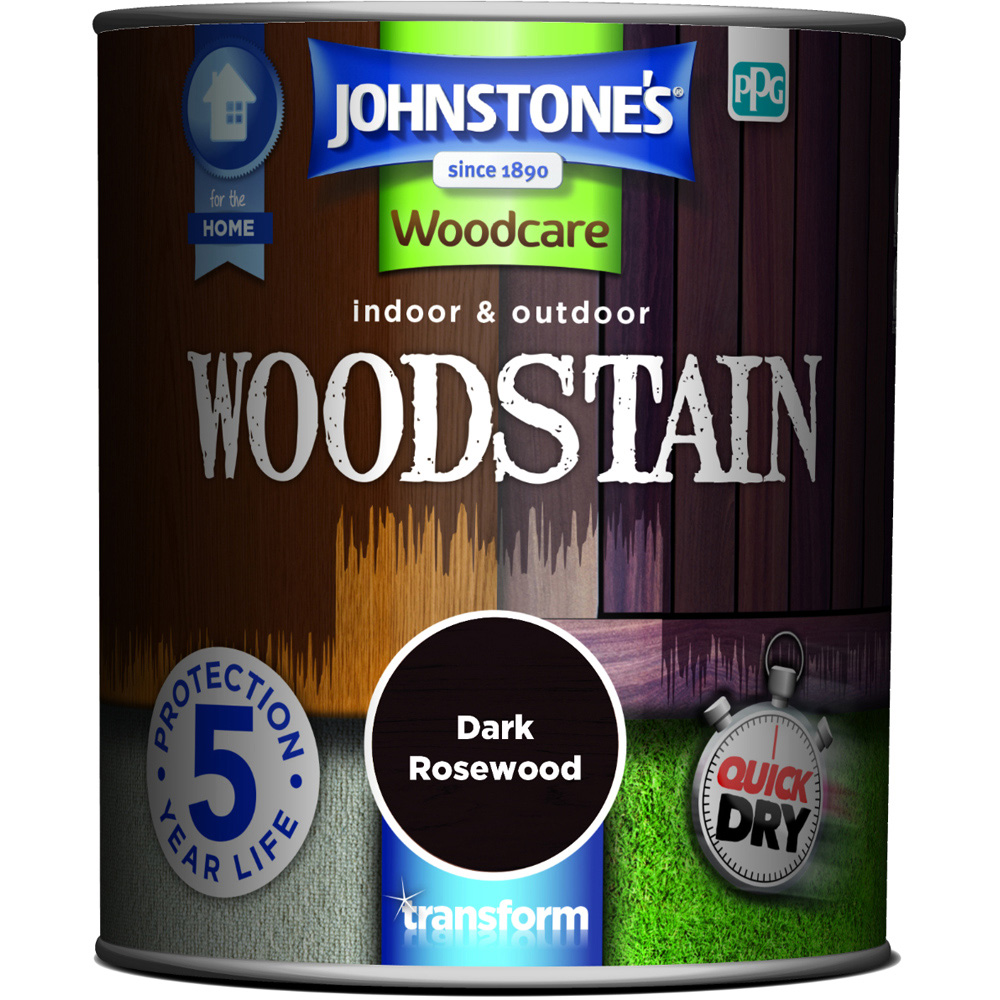 Johnstone's Dark Rosewood Woodstain 750ml Image 2