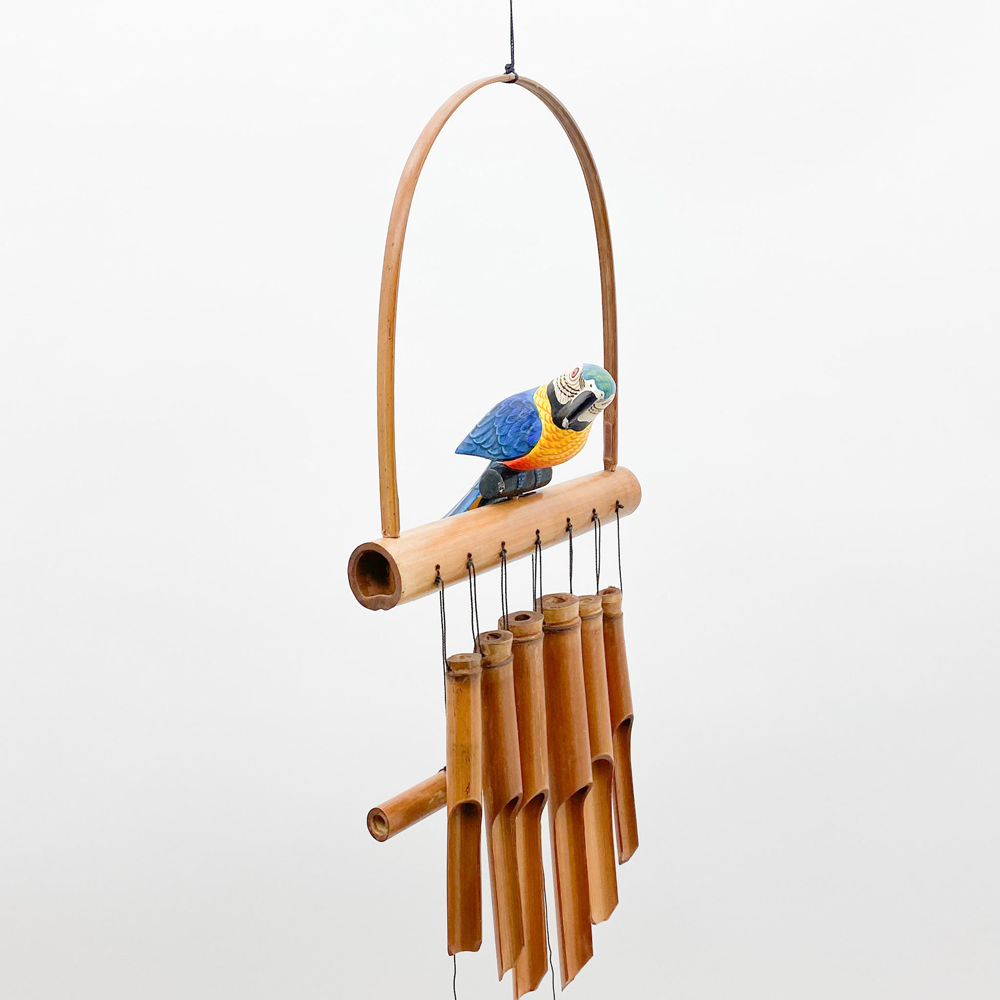 Acacia Home Parrot On Shelf Wind Chime 30cm Image 3