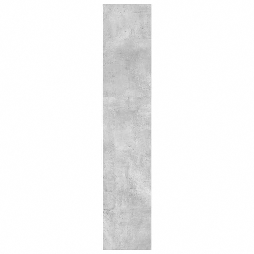 vidaXL 4 Shelf Concrete Grey Bookcase Image 6