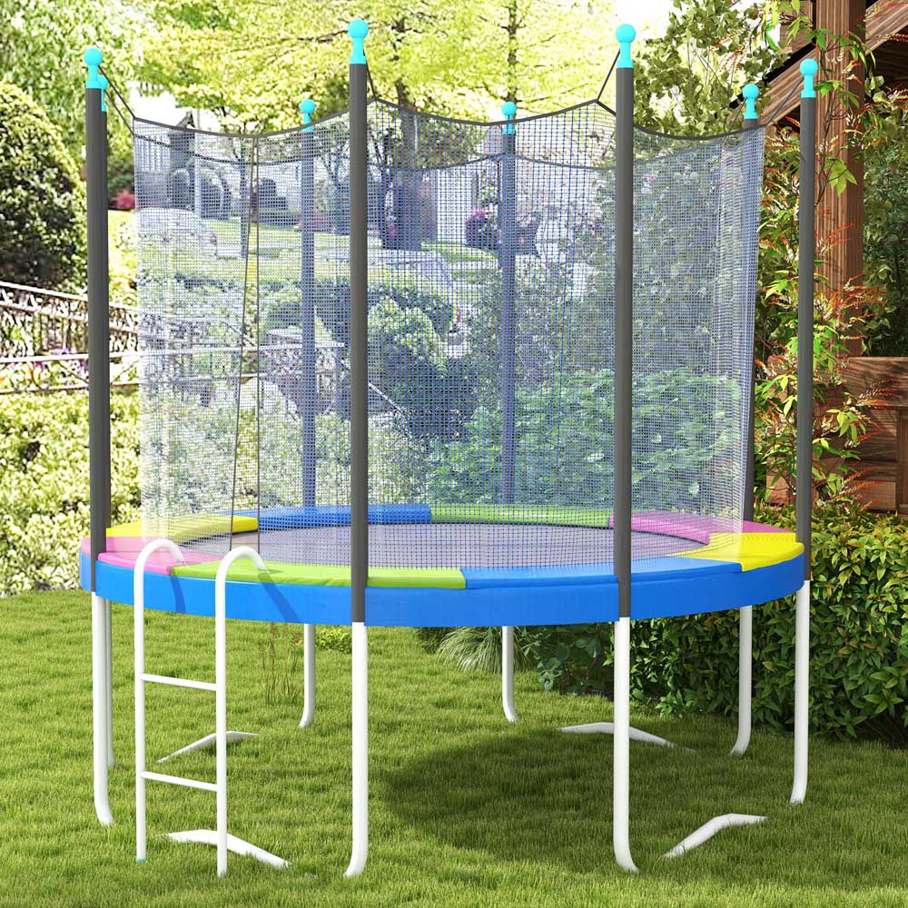 SPORTNOW 8ft Multi Coloured Trampoline Pad Spring Cover Image 2