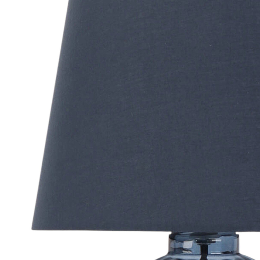 Aven Glass Table Lamp Blue Image 4