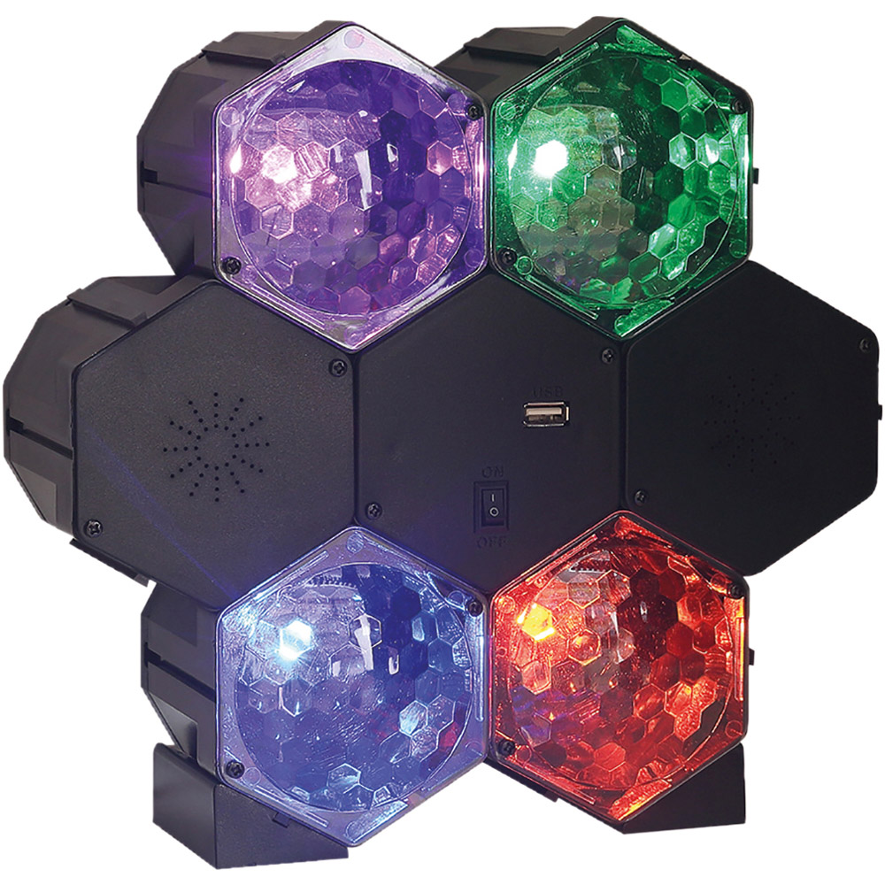FX Lab 4 Way LED Light Effect with Bluetooth Speaker Image 1