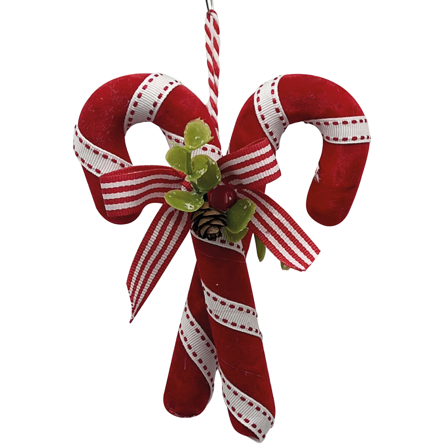 Hanging Candy Canes with Bow Image 1