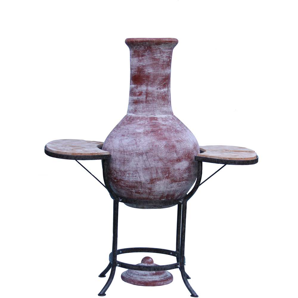 Gardeco BBO-C8C.02 Grill Lava Stones and Cradle Mexican Chiminea BBQ Bundle Image 6