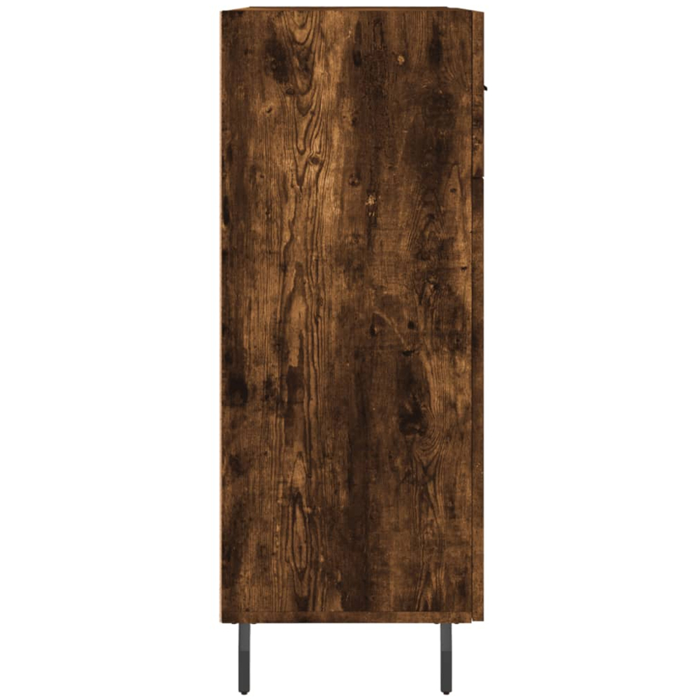 vidaXL 2 Door 2 Drawer Smoked Oak Sideboard Image 7