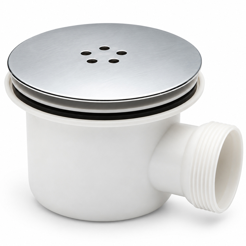 Go Bathrooms Chrome Fast Flow Shower Waste 90mm Image 3