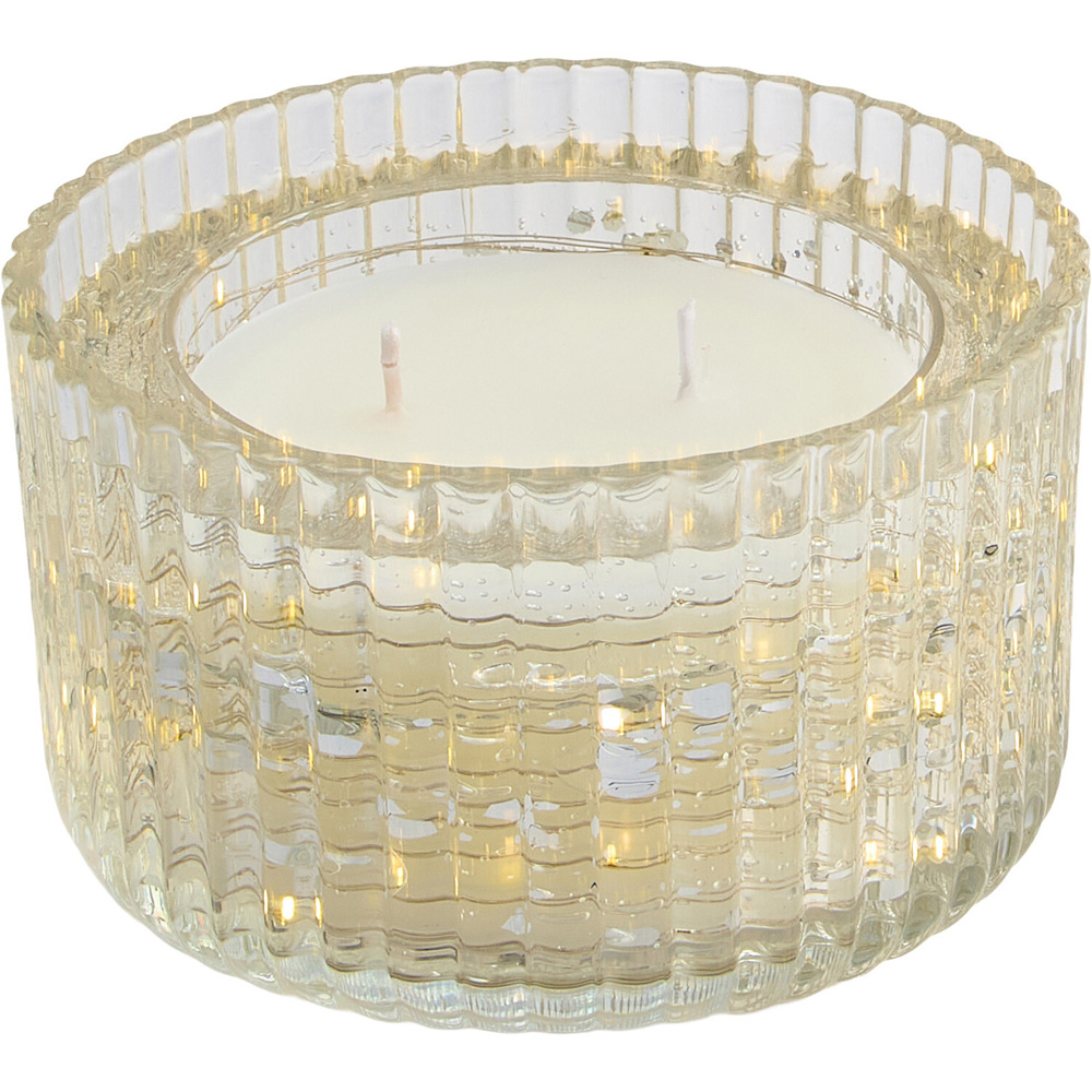 Ribbed Glitter Light-Up LED Candle Image 5