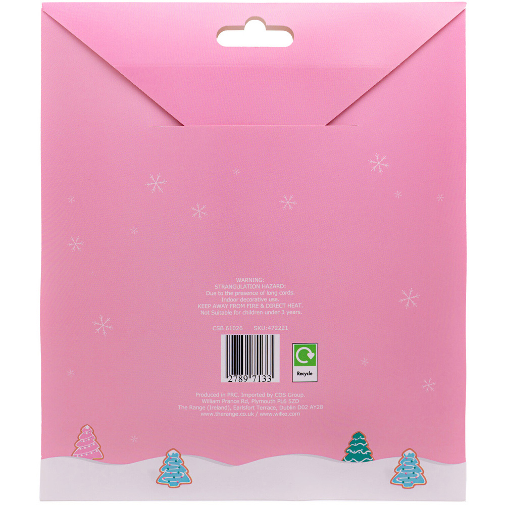 Gingerbread Merry Christmas Banner - Pink Image 5