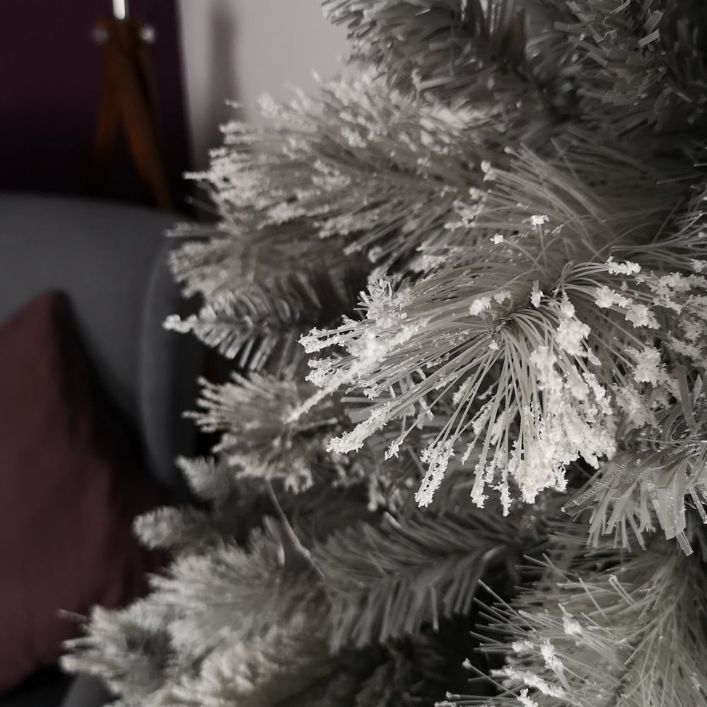 Premier Grey Snow Fir Artificial Christmas Tree 7ft Image 4