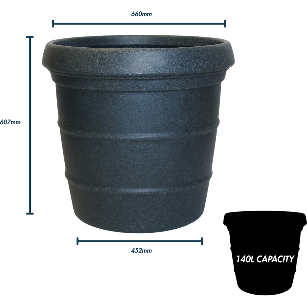 Trifibre Kesington Granite Planter 60 x 45cm Image 7