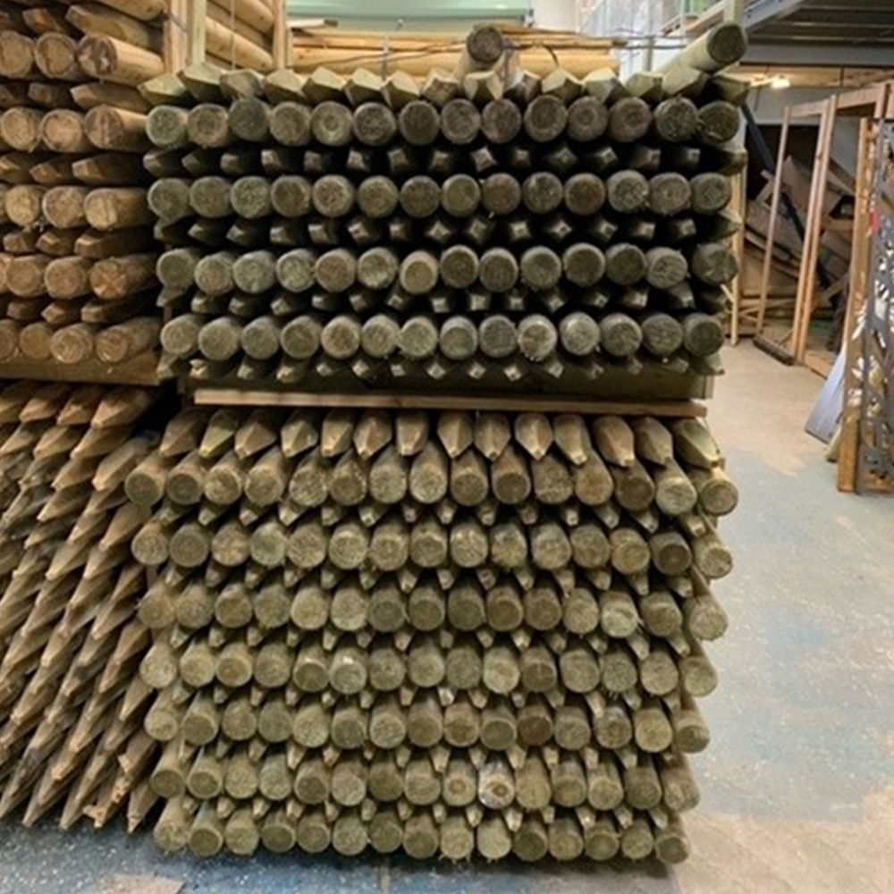 Inspirational Gifting Round Wooden Fence Post 1.8m x 75mm 15 Pack Image 5
