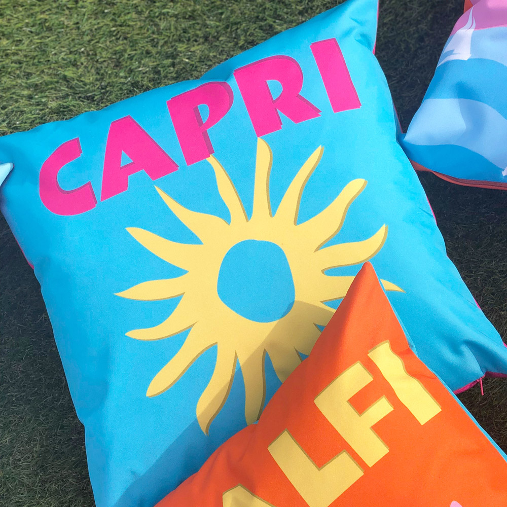 furn. Capri Multicolour UV and Water Resistant Outdoor Cushion Image 2
