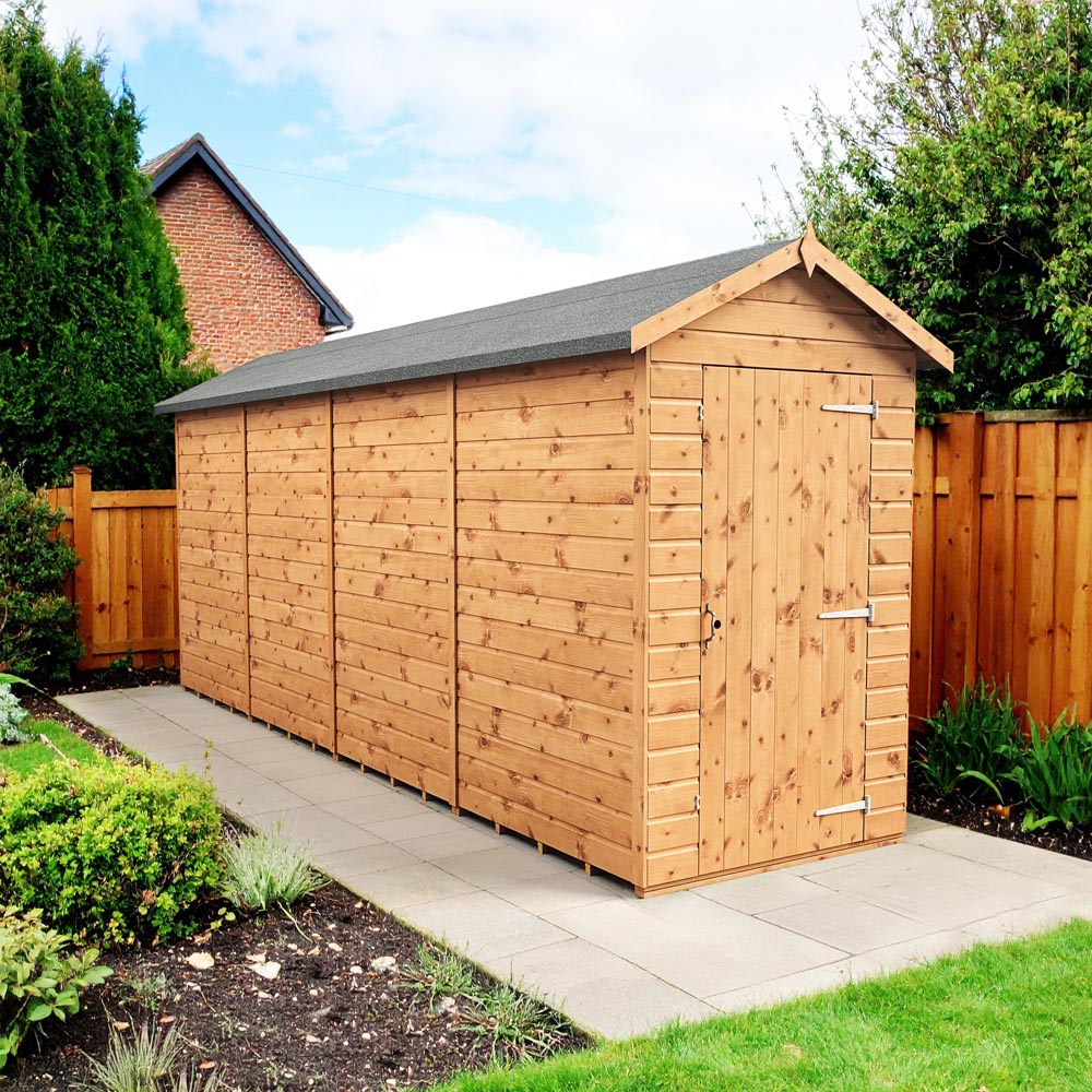 Empire Sheds 4 x 16ft Tongue and Groove Wooden Apex Garden Shed Image 2