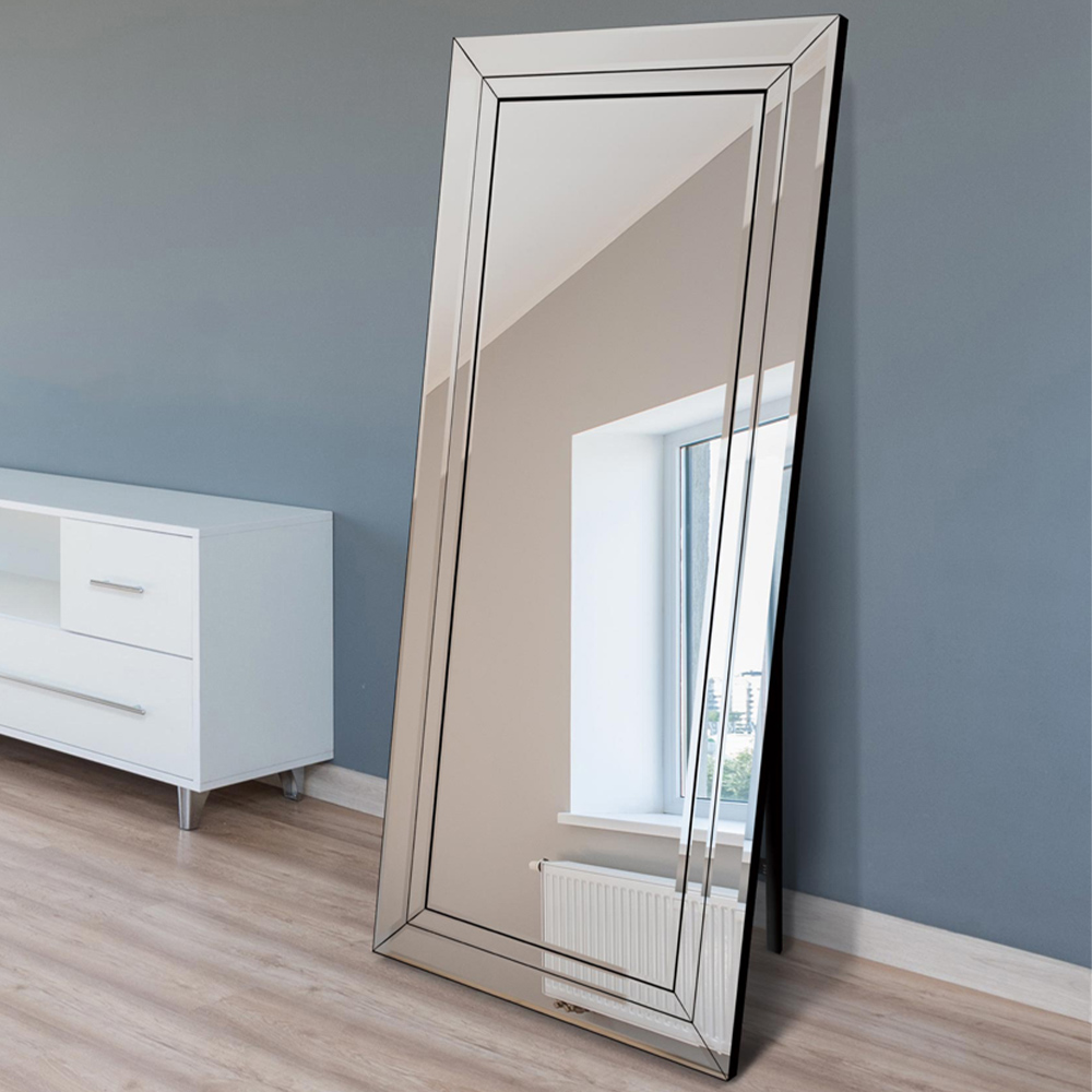MirrorOutlet Double Bevel Venetian Cheval Free Standing Mirror 170 x 58cm Image 2