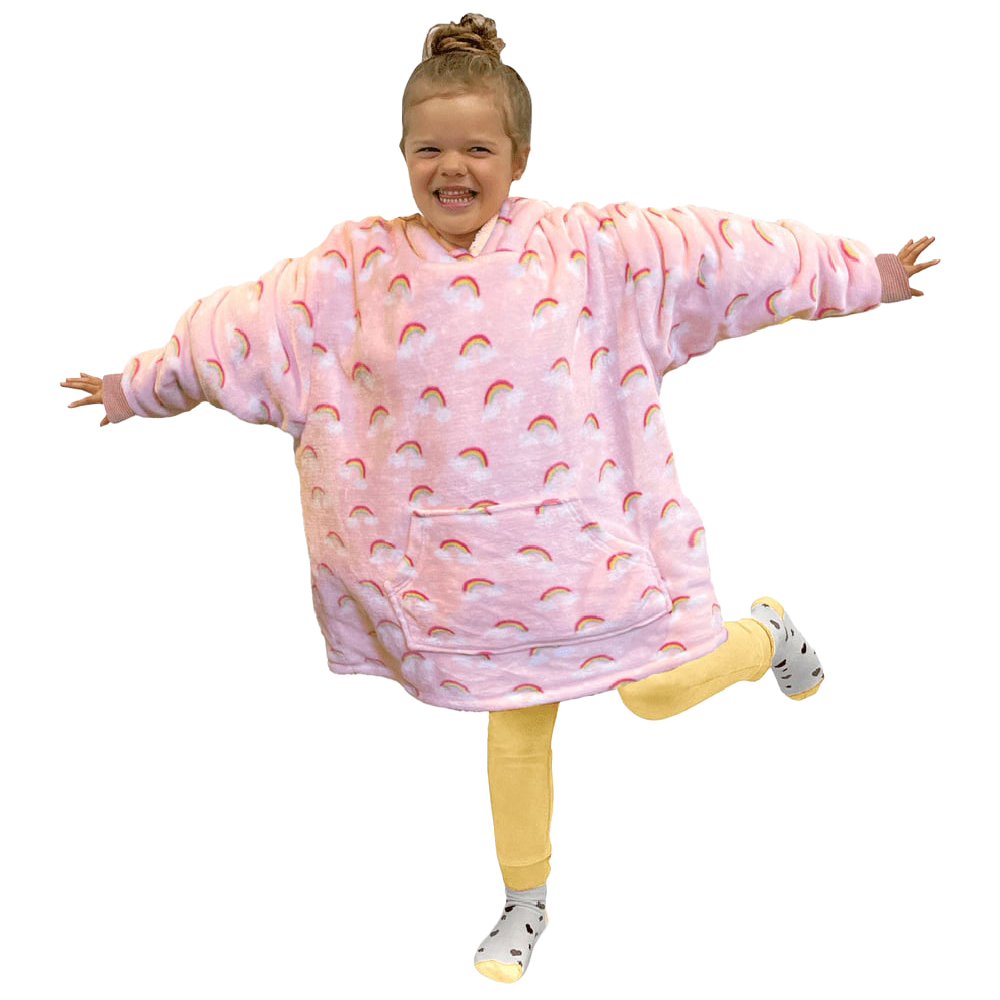 Velosso Kids Rainbow Clouds Hoodie Oversize Image 1