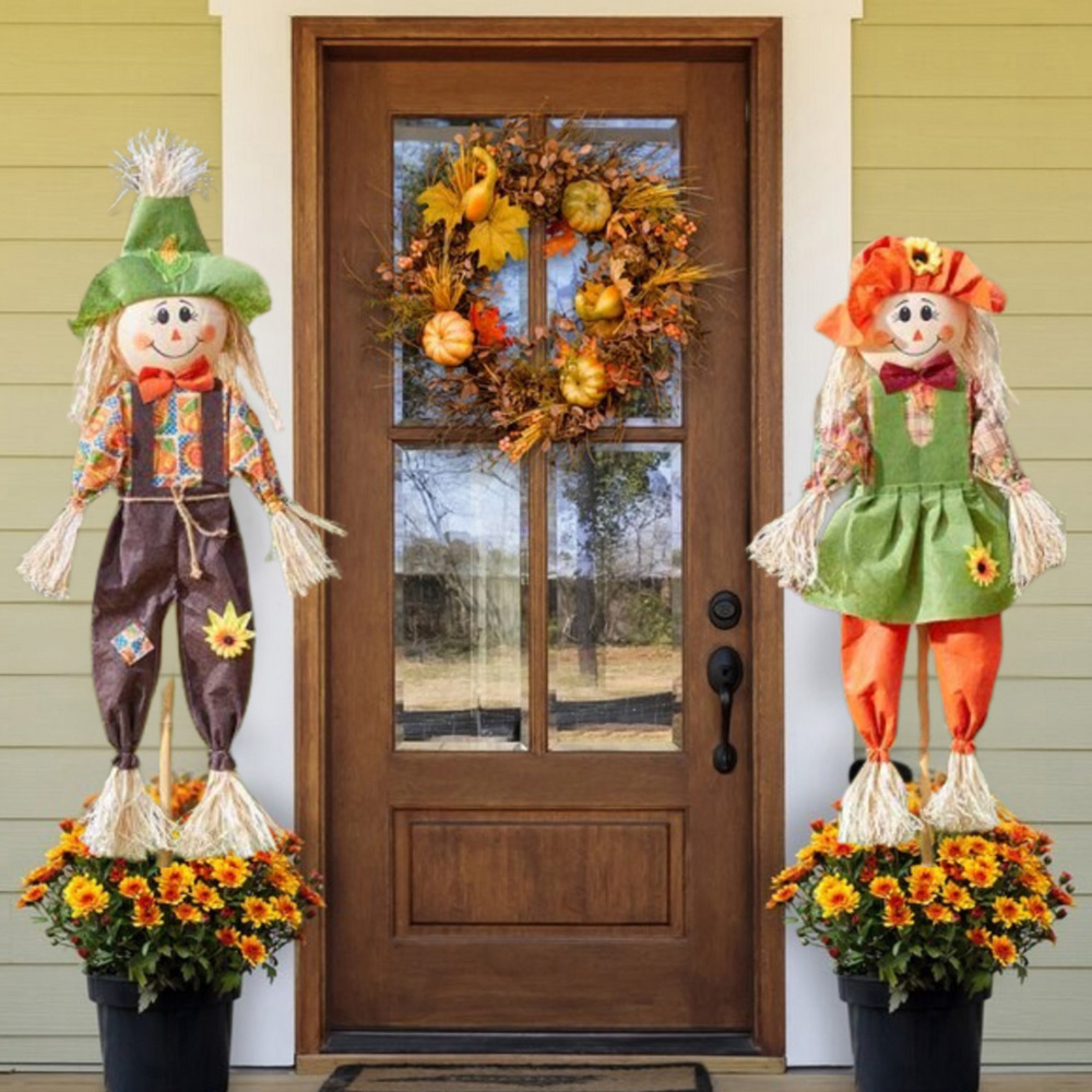 Garden Mile Garden Scarecrow Decoration Set 120cm 2 Pack Image 2