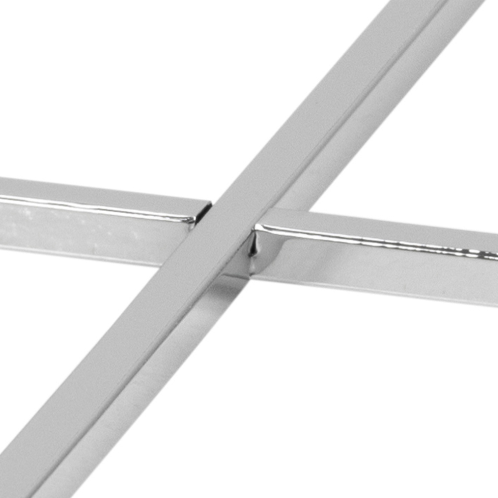 Florence Cross Square Top Metal Side Table Image 5