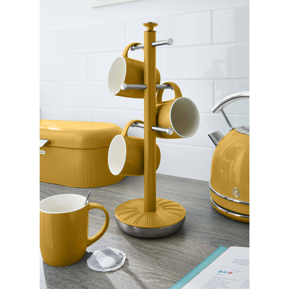 Swan Yellow Towel Pole and Mug Tree Image 5