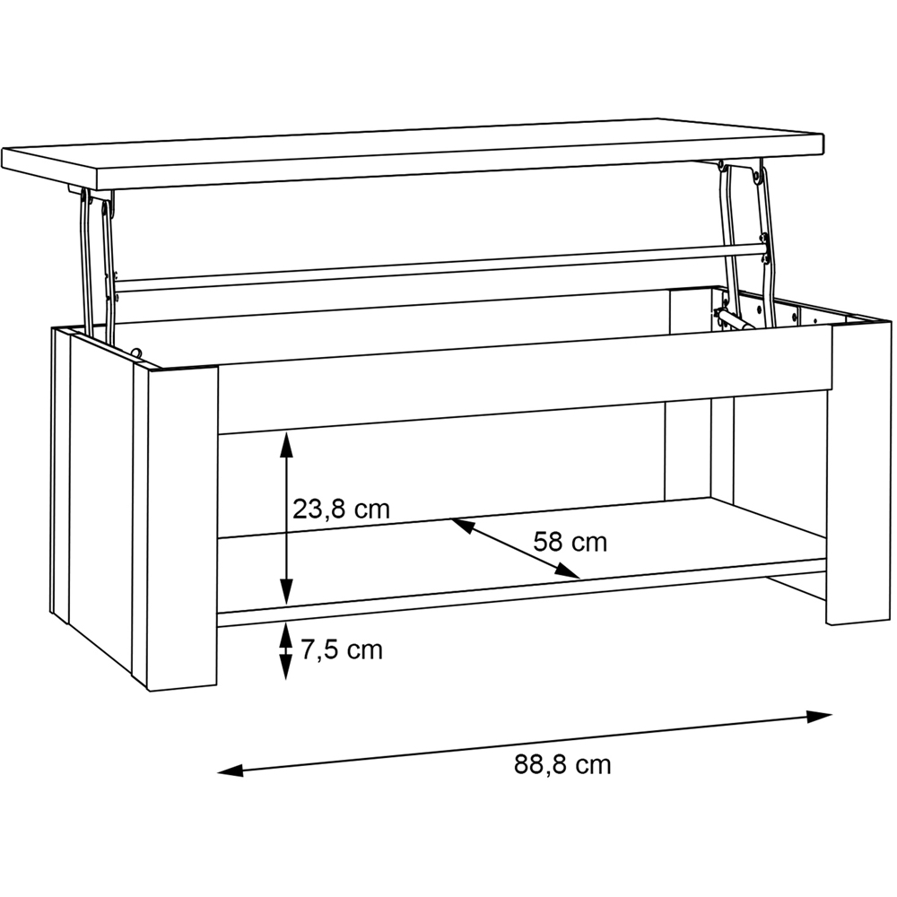 Florence Corona Single Shelf Artisan Oak Rising Coffee Image 9