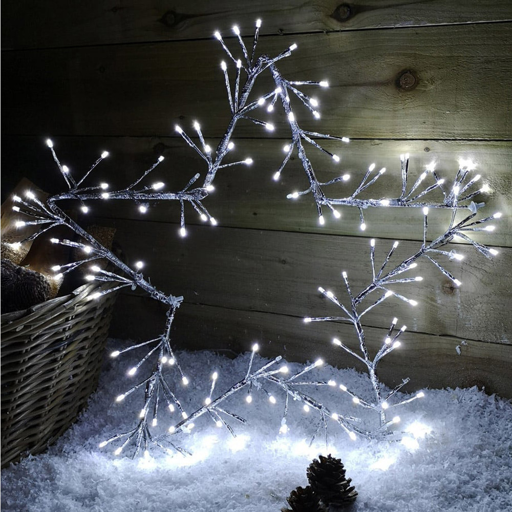 Samuel Alexander Silver Star LED Outdoor Christmas Decoration 60cm Image 1