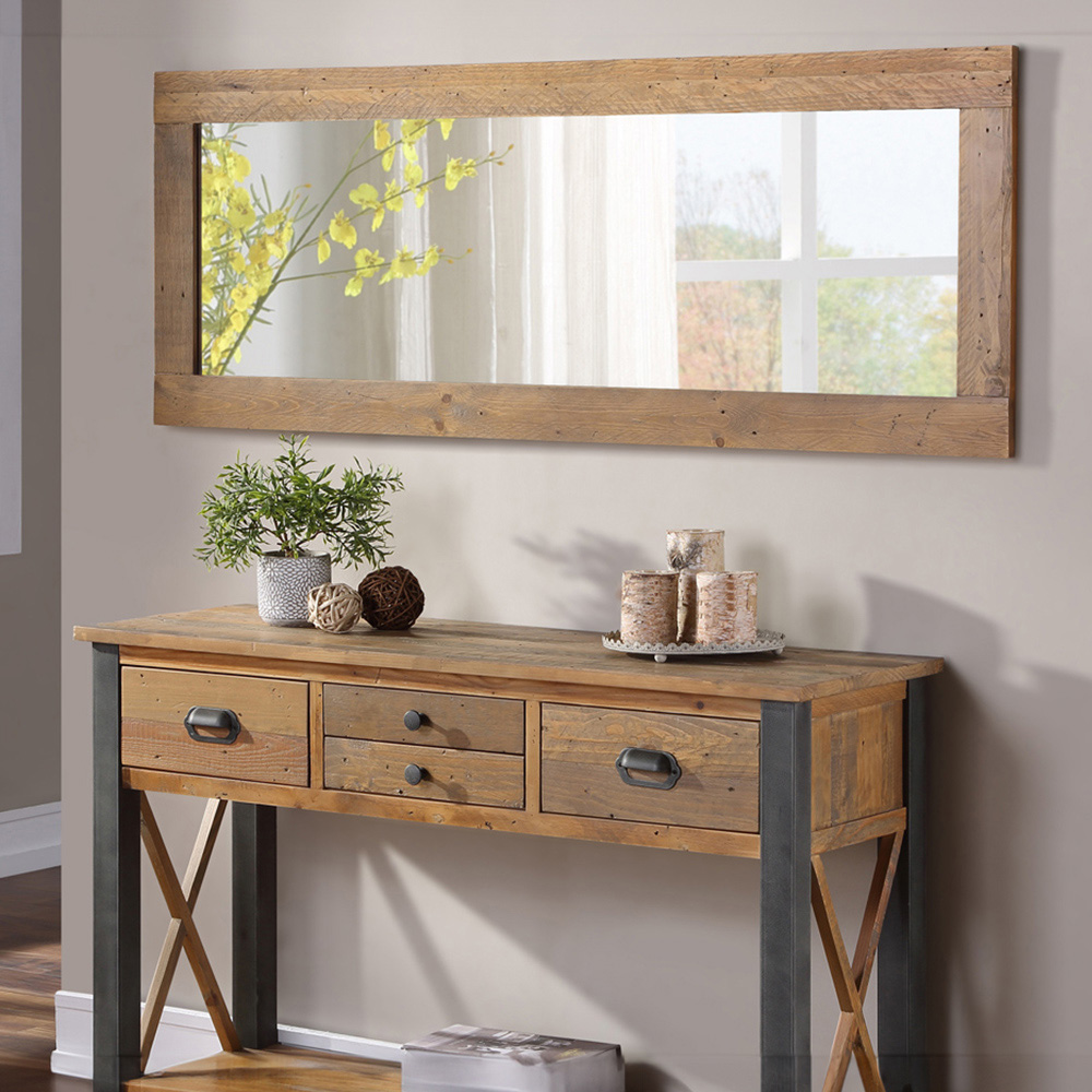 Baumhaus Urban Elegance Reclaimed Wood Wall Mirror 150 x 55cm Image 4