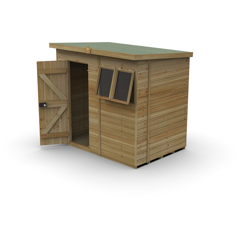 Forest Garden Timberdale 7 x 5ft 2 Opening Pent Shed Image 3