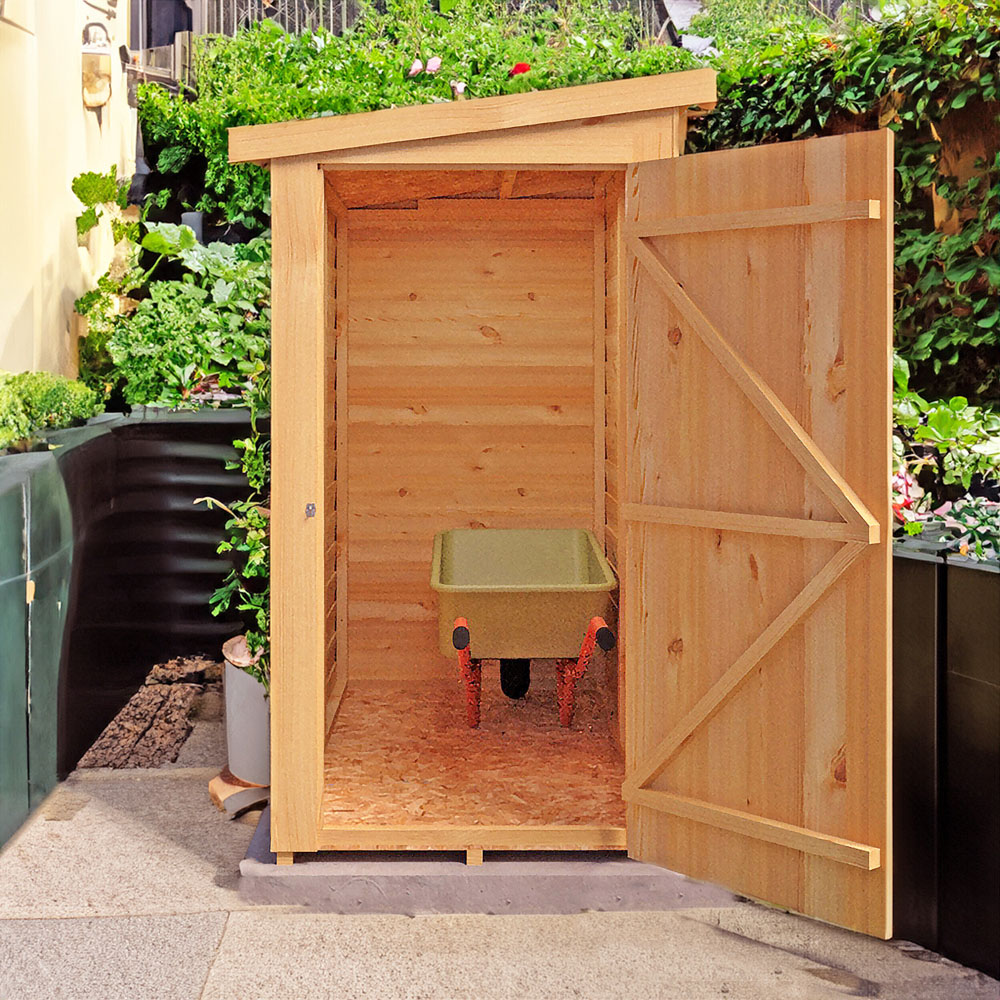 Shire GB Garden Value 6 x 3ft Overlap Pent Garden Shed Image 3