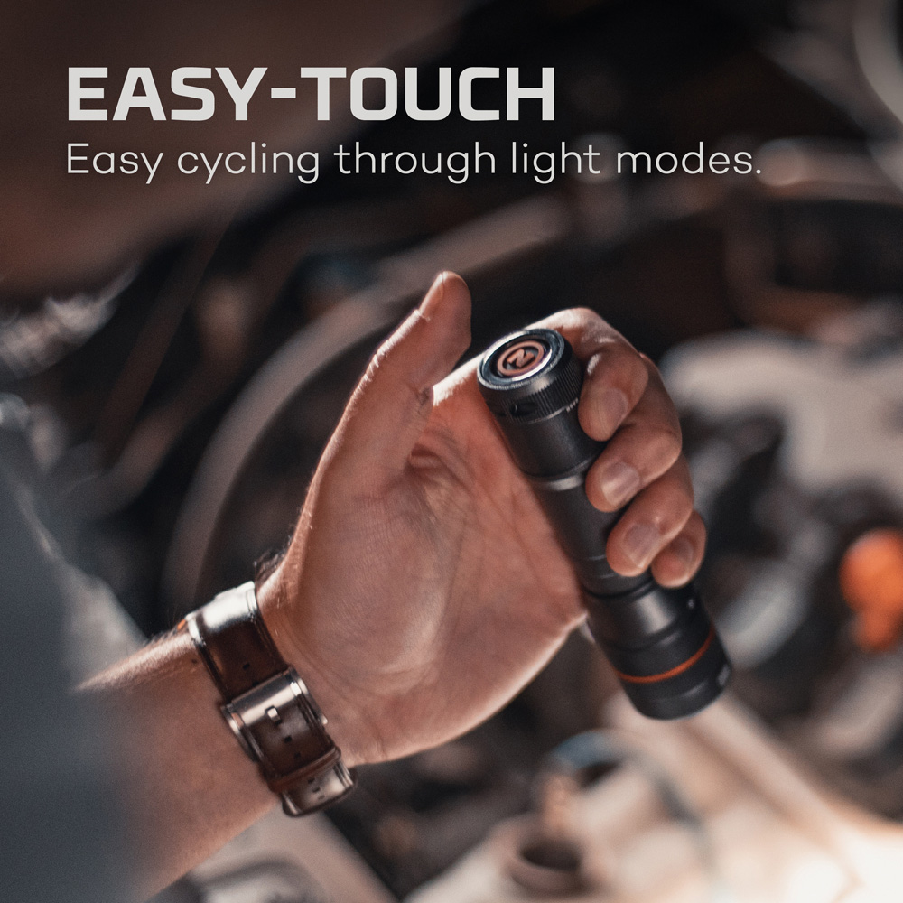 Nebo Newton 500 500 Lumens Compact Pocket Flashlight with 4x Zoom AAA Batteries and Magnetic Base Image 9