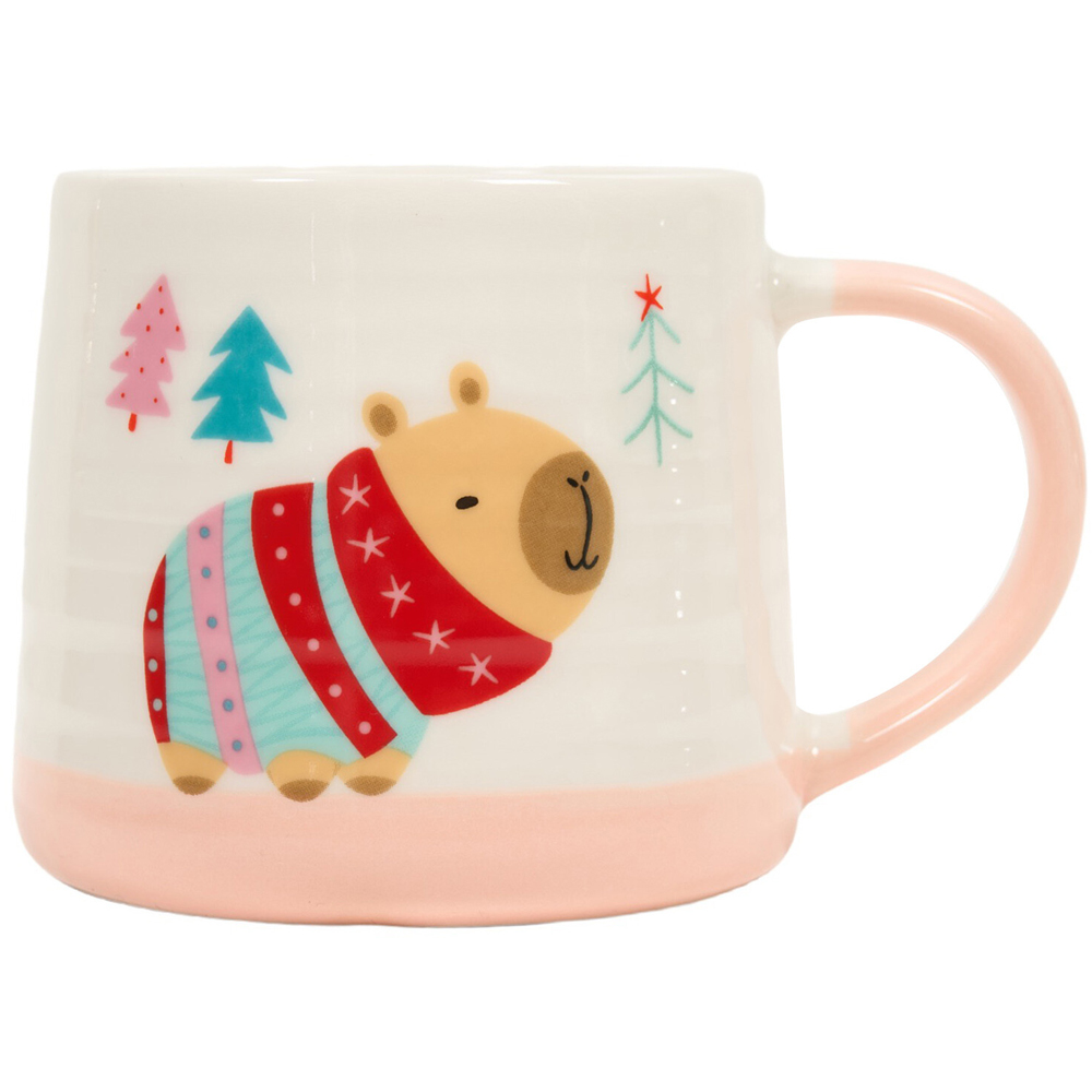 Capybara Ribbed Mug Image 4