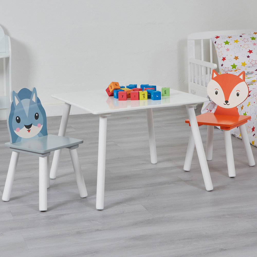 Liberty House Toys Kids Fox and Squirrel Table and Chairs Image 1