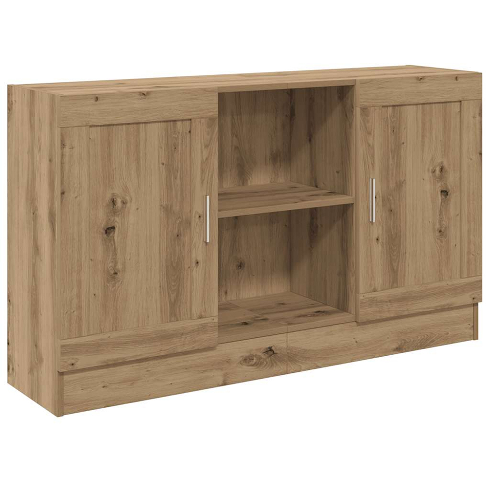 vidaXL 2 Door 2 Shelf Artisan Oak Sideboard Image 2